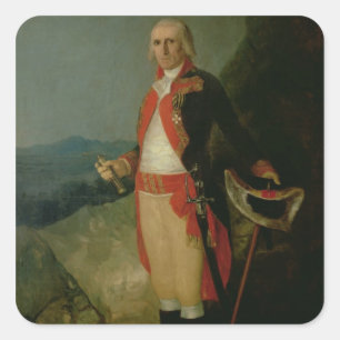 ホセフランシスコホセde Goya y Lucientes 大将 スクエアシール