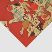 ホセ・カルロスの「ダンスフロア」アールデコ 薄葉紙 (詳細)