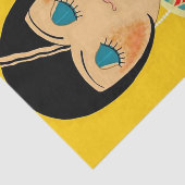 ホセ・カルロスの「フラッパと花」アールデコ 薄葉紙 (詳細)