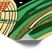 ホセ・カルロスの「水」アールデコ ポスター (角)