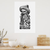 ホセ・グアダルーペ・ポサダによるヒープからのカラベラス ポスター (キッチン)