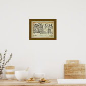 ホセ・ポサダ – エル・ジャラベen ultratumba 18"x14.5" ポスター (キッチン)