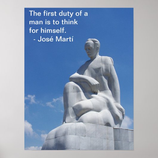 ホセ・マルティ像のポスター ポスター (正面)