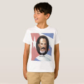 ホセ・マルティ・オンキューバ国旗 Tシャツ (正面フル)