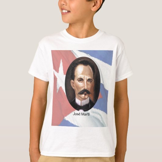ホセ・マルティ・オンキューバ国旗 Tシャツ (正面)