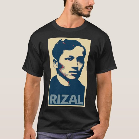 ホセRizalポスター政治パロディ Tシャツ (正面)