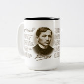 ホセRizal私の最後の告別 ツートーンマグカップ (正面左)