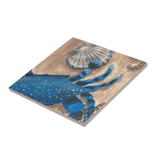 ホタテとカニ タイル (側面)