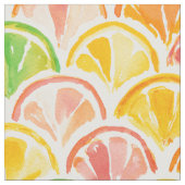 ホタテのカラフル果実スライス ファブリック (クローズアップ)