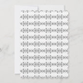 ホタテの白黒結婚式招待状 招待状 (裏面)