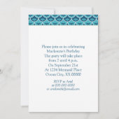 ホタテの花柄カスタムカラーパーティー 招待状 (正面)