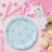 ホタテの輪郭ミニマリズム ペーパープレート (パーティー)