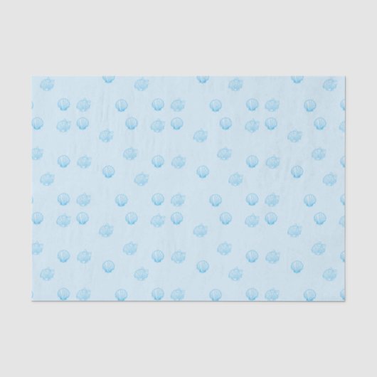 ホタテの輪郭ミニマリズム 薄葉紙 (正面)