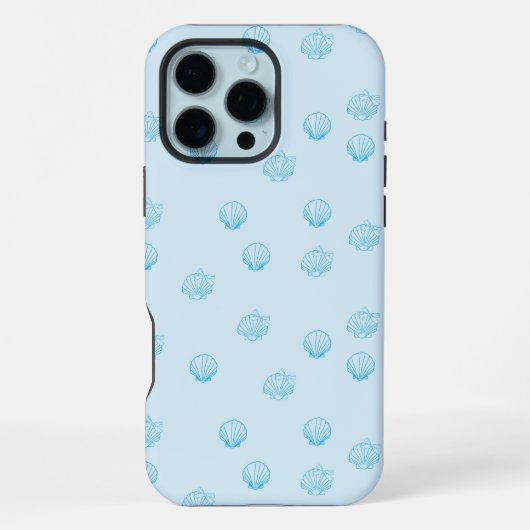 ホタテの輪郭ミニマリズム iPhoneケース (裏面)