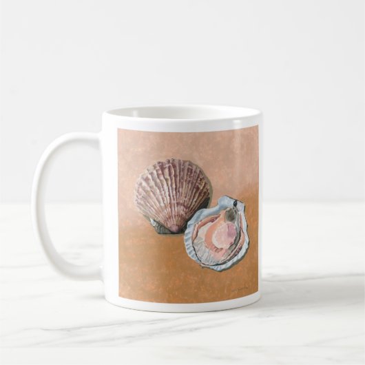 ホタテの静物画 コーヒーマグカップ (左)