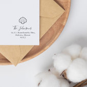 ホタテエレガントガイのシェル航海の差出人住所 ラバースタンプ