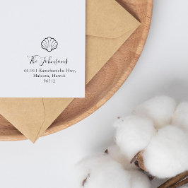 ホタテエレガントガイのシェル航海の差出人住所 ラバースタンプ