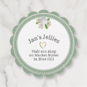 ホタテエレガントナシ保存贈答用ラベルグ淡い色のリーン フェイバータグ (裏面)