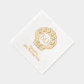 ホタテエレガント貝シーシェル誕生日パーティー 箔ナプキン (右)