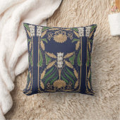 ホタテガイ海シェルアールヌーボー クッション (ブランケット)