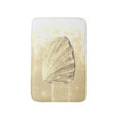 ホタテガイ砂浜 バスマット (正面縦)