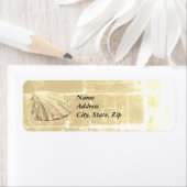 ホタテガイ砂浜 ラベル (インサイチュ)