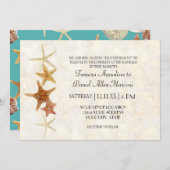 ホタテガイ貝殻モダン模様 招待状 (正面/裏面)