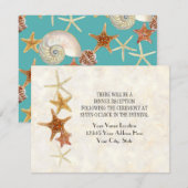 ホタテガイ貝殻モダン模様 招待状 (正面/裏面)