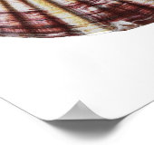 ホタテガイ貝殻no.2自然史芸術プリント ポスター (角)