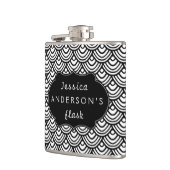 ホタテパーソナライズされたロップスケールパターン フラスク (左)