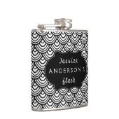ホタテパーソナライズされたロップスケールパターン フラスク (右)