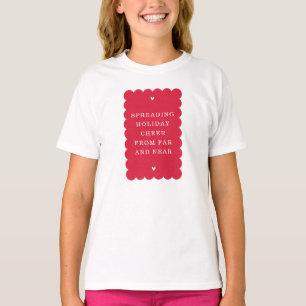 ホタテモダンゲ可愛いフェスティバル引用文赤 Tシャツ
