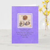 ホタテ三尾「自然のデザイン」カード カード (黄色い花)