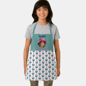 ホタテ形のカップケーキカスタム写真テンプレート名 エプロン (インサイチュ)