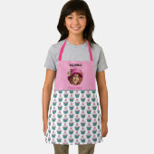 ホタテ形のカップケーキカスタム写真テンプレート名 エプロン (インサイチュ)