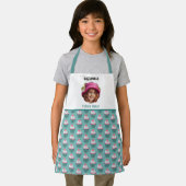 ホタテ形のカップケーキカスタム写真テンプレート名 エプロン (インサイチュ)