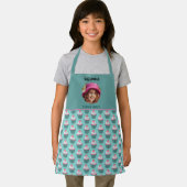 ホタテ形のカップケーキカスタム写真テンプレート名 エプロン (インサイチュ)