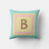 ホタテ文字モノグラムホタテデザインパステル クッション (裏面)