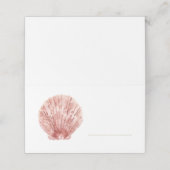 ホタテ色彩の鮮やかロ貝貝殻 プレイスカード (外部開封)