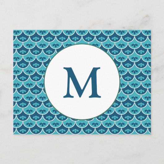 ホタテ花パタカスタムーンの色の保存日付 ポストカード (正面)