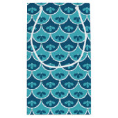 ホタテ花柄カスタム色 スモールペーパーバッグ (裏面)