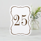 ホタテ貝のテーブルナンバー 招待状 (スタンド正面)