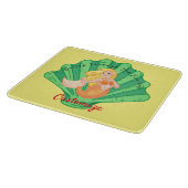 ホタテ貝の人魚雷_入り江   カッティングボード (角)