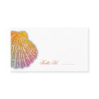 ホタテ貝シェルアート護衛テーブル席カード