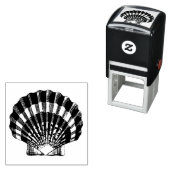 ホタテ貝ヴィンテージイラストレーション セルフインキングスタンプ (インサイチュ)