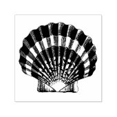 ホタテ貝ヴィンテージイラストレーション セルフインキングスタンプ (デザイン)