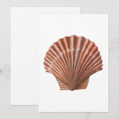 ホタテ貝殻 招待状 (正面/裏面)