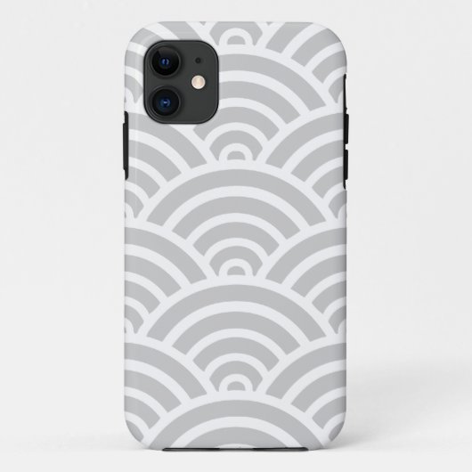 ホタテ貝灰色の模様 Case-Mate iPhoneケース (裏面)