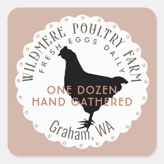 ホタテ貝養殖生卵カートン編ラベル スクエアシール (正面)