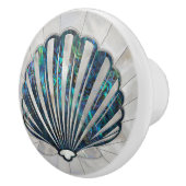 ホタテ貝 – アワビと真珠 セラミックノブ (右)